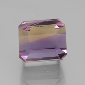 Bi-color Ametrine Gem - 4.9ct Octagon Facet (ID: 441808)