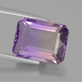 6.4ct Octagon Facet Bi-Color Ametrine Gem for sale 6.4ct Octagon Facet Bi-Color Ametrine Gem (ID: 441841)