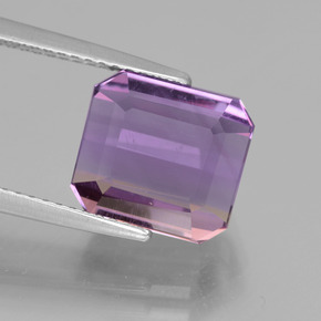 Двуцветный Аметрин Камень - 4.8ct Фасетный Октагон (ID: 442262)