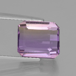 Zweifarbig Ametrin Edelstein - 4.2ct Oktagon facettiert (ID: 442586)