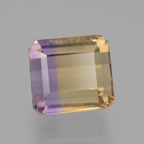 6.32 ct Bi-color Ametrine Stone, Natural Ametrine in Octagon Facet Shape for Sale