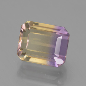 2.6ct Octagon Facet Bi-Color Ametrine Gem for sale 2.6ct Octagon Facet Bi-Color Ametrine Gem (ID: 443139)