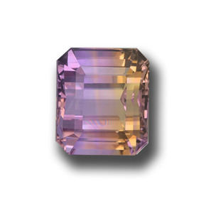 Bi-color Ametrine Gem - 21ct Octagon Step Cut (ID: 459058)