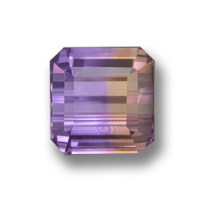 Двуцветный Аметрин Камень - 32.5ct Восьмиугольная ступенчатая огранка (ID: 459207)
