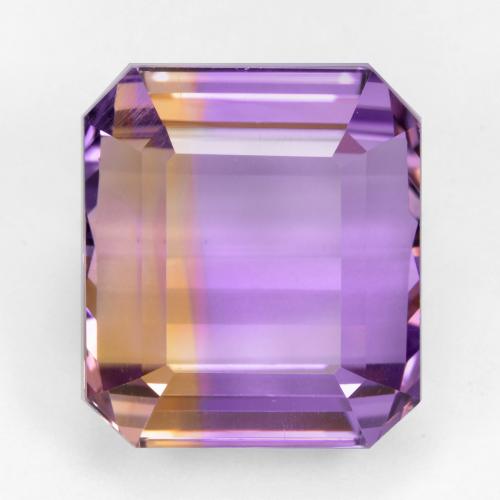 Двуцветный Аметрин Камень - 24.2ct Восьмиугольная ступенчатая огранка (ID: 459209)