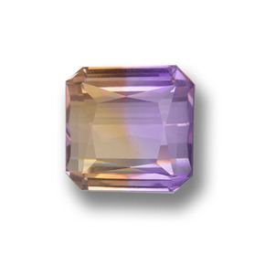 Bicolor Ametrina Gema - 20.2ct Corte Octágon / Forma de Tijera (ID: 459212)