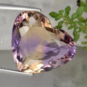12.3ct Heart Facet Bi-Color Ametrine for sale thumb image of 12.3ct Heart Facet Bi-Color Ametrine (ID: 470351)