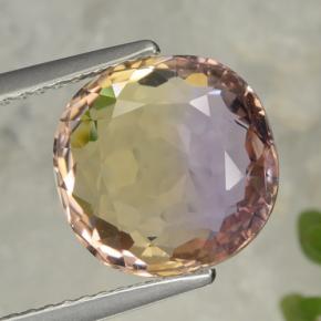4.2ct Cushion-Cut Bi-Color Ametrine Gem for sale 4.2ct Cushion-Cut Bi-Color Ametrine Gem (ID: 470366)