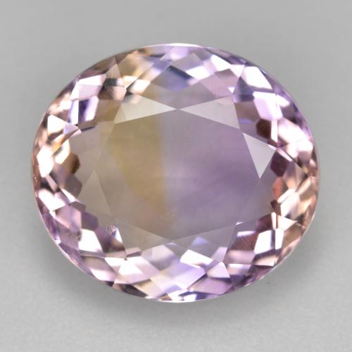 Двуцветный Аметрин Камень - 9.5ct Фасетный Овал (ID: 475599)