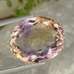 Двуцветный Аметрин Камень - 7.8ct Фасетный Овал (ID: 475731)