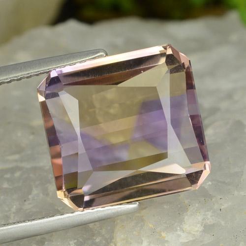 Bi-color Ametrine Gem - 9.1ct Octagon / Scissor Cut (ID: 475842)