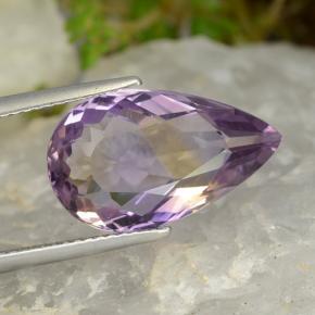 Bicolore Amétrine gemme - 6.5ct Poire facette (ID: 475929)