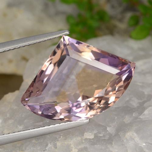 Bi-color Ametrine Gem - 8.8ct Pear Facet (ID: 476189)