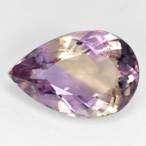 8.9ct Pear Facet Bi-Color Ametrine Gem for sale 8.9ct Pear Facet Bi-Color Ametrine Gem (ID: 476508)