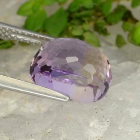 Ametrine Gemstone in 10.6 x 9 mm Size for Sale, Ametrine Stone in Bi-color Color