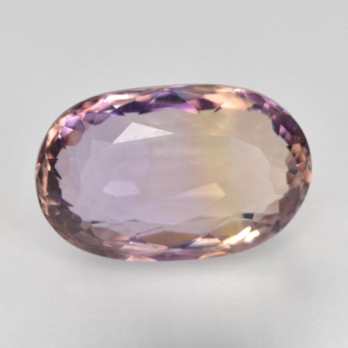 Bi-color Ametrine Gem - 4.9ct Oval Facet (ID: 481505)