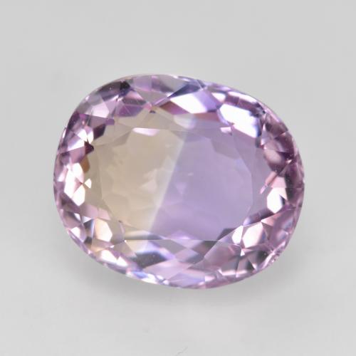 Bi-color Ametrine Gem - 4.6ct Oval Facet (ID: 481588)