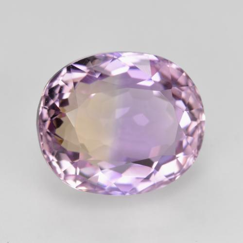 4.58 ct Bi-color Ametrine Stone, Natural Ametrine in Oval Facet Shape for Sale