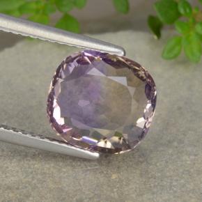 Bicolore Amétrine gemme - 4.1ct Ovale facette (ID: 481613)