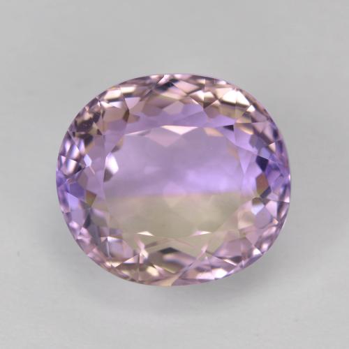 Zweifarbig Ametrin Edelstein - 4.8ct Oval facettiert (ID: 481649)