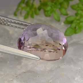Ametrine Gemstone in 10.8 x 9.3 mm Size for Sale, Ametrine Stone in Bi-color Color