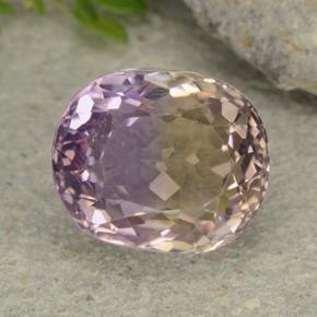 Bi-color Ametrine Gem - 4.3ct Oval Facet (ID: 482577)