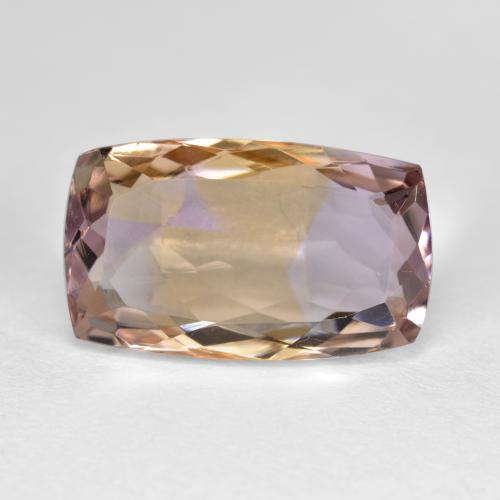 Zweifarbig Ametrin Edelstein - 5.6ct Kissenschliff (ID: 483885)
