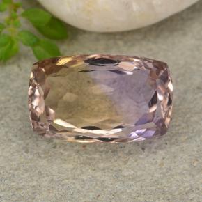 Bi-color Ametrine Gem - 6.3ct Cushion-Cut (ID: 483895)