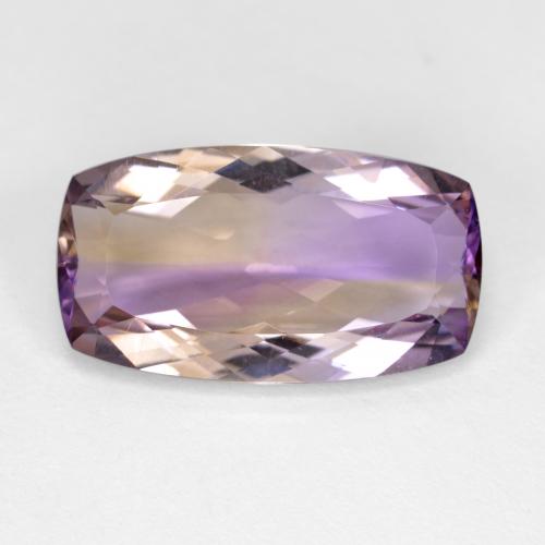 5.9ct Cushion-Cut Bi-color Ametrine Gem for sale 5.9ct Cushion-Cut Bi-color Ametrine Gem (ID: 483960)