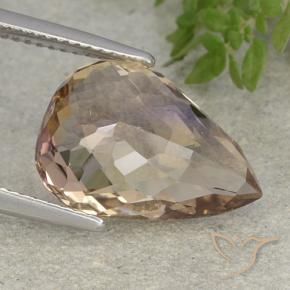 Ametrine Gemstone in 15.9 x 11.5 mm Size for Sale, Ametrine Stone in Bi-color Color