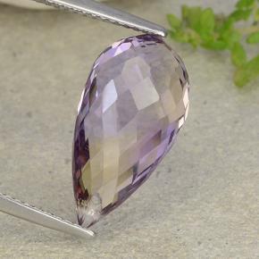 Ametrine Gemstone in 18 x 9.4 mm Size for Sale, Ametrine Stone in Bi-color Color