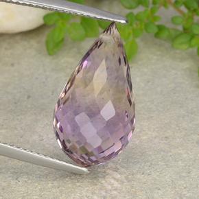 10.6ct Briolette with Hole Bi-Color Ametrine for sale thumb image of 10.6ct Briolette with Hole Bi-Color Ametrine (ID: 484471)