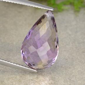 Bi-color Ametrine Gem - 10.7ct Briolette with Hole (ID: 484510)