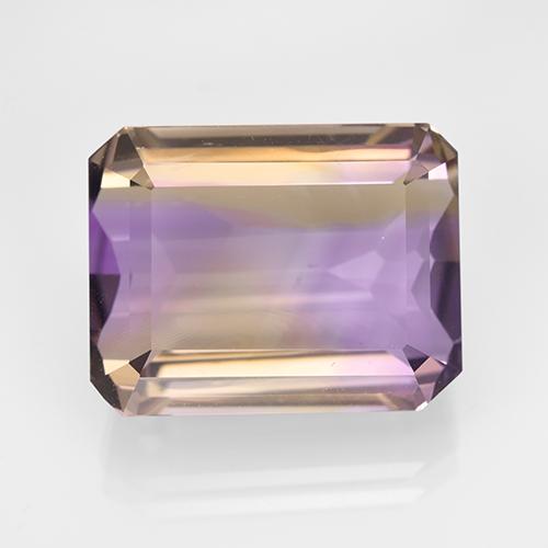 Bi-color Ametrine Gem - 16.4ct Octagon Step Cut (ID: 504040)