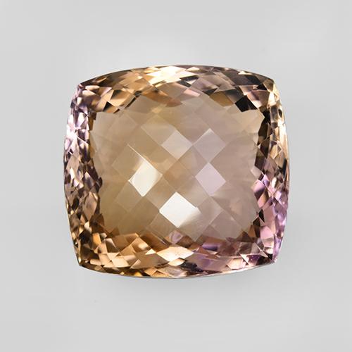78ct Cushion Checkerboard Bi-Color Ametrine Gem for sale 78ct Cushion Checkerboard Bi-Color Ametrine Gem (ID: 505493)