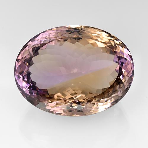 Двуцветный Аметрин Камень - 79.7ct Овальная Португальская Огранка (ID: 505497)