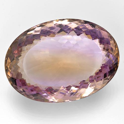 98.5ct Oval Portuguese-Cut Bi-Color Ametrine Gem for sale 98.5ct Oval Portuguese-Cut Bi-Color Ametrine Gem (ID: 505500)