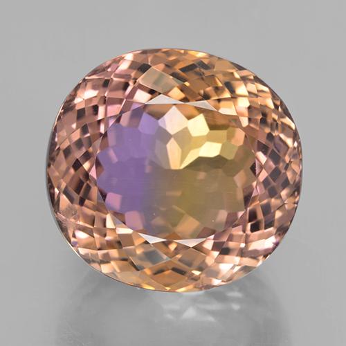 Bicolor Ametrina Gema - 26.6ct Corte Portuguesa en Forma Óvalo (ID: 505786)