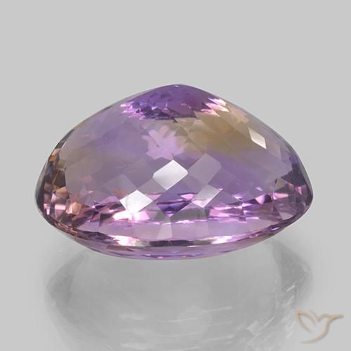 Ametrine Gemstone in 27 x 20 mm (calibrated) Size for Sale, Ametrine Stone in Bi-color Color