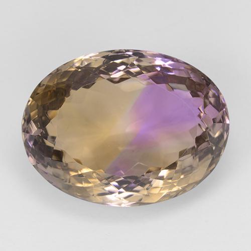 Bi-color Ametrine Gem - 26.6ct Oval Facet (ID: 508882)