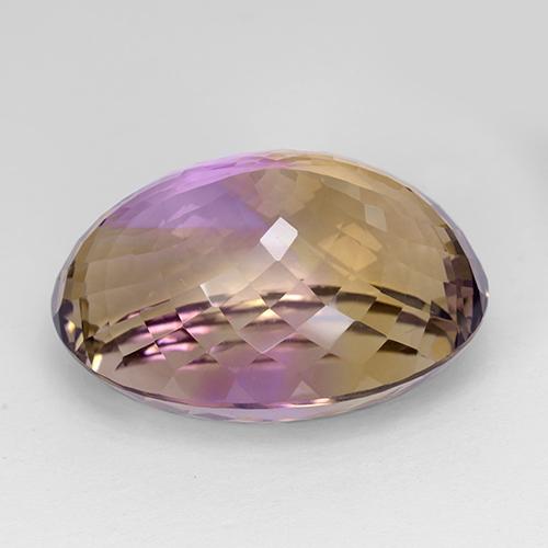 Ametrine Gemstone in 26.8 x 19.4 mm Size for Sale, Ametrine Stone in Bi-color Color