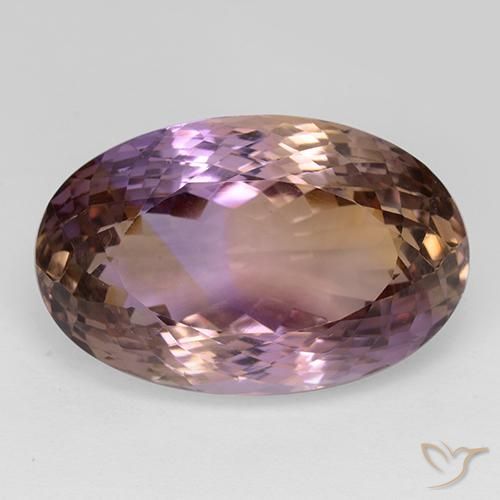 24,7 x 16mm ametrino bicolore taglio ovale dal Brasile, peso di 33,42 ct, pietra preziosa naturale non trattati in purezza VVS, 1 pezzo Ametrine Ovale taglio portoghese - Colore: Bi-Colore, durezza Mohs di 7 adatto per gioielli da indossare ogni giorno , Photo A