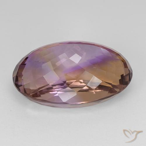 Ametrine Gemstone in 24.7 x 16 mm Size for Sale, Ametrine Stone in Bi-color Color