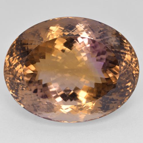 Двуцветный Аметрин Камень - 94.6ct Овальная Португальская Огранка (ID: 512824)