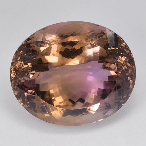 バイカラー アメトリン 宝石 - 99.5ct オーバル ポルトガルカット (ID: 512828)