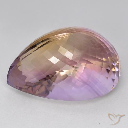 Ametrine Gemstone in 32.6 x 22.8 mm Size for Sale, Ametrine Stone in Bi-color Color