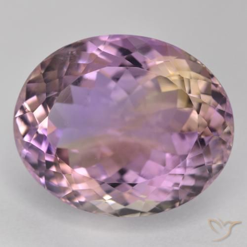 19.64ct Natural Bi-color Ametrine, Oval, VS