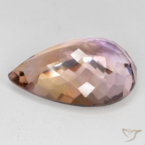 Ametrine Gemstone in 22.1 x 15.2 mm Size for Sale, Ametrine Stone in Bi-color Color
