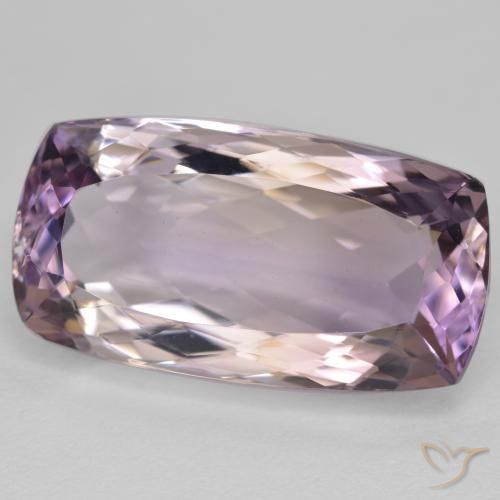14.53 ct Bi-color Ametrine Stone, Natural Ametrine in Cushion-Cut Shape for Sale