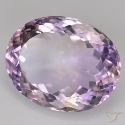 18.74 ct Bi-color Ametrine Stone, Natural Ametrine in Oval Facet Shape for Sale